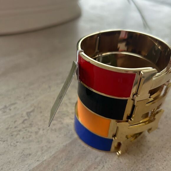 Colorful Enamel Gold-Tone Bracelet 
Pick your color - Picture 1 of 3